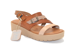 ALMAGRO SANDALO IN PELLE VAQUETILLA PISO COMBI CUERO